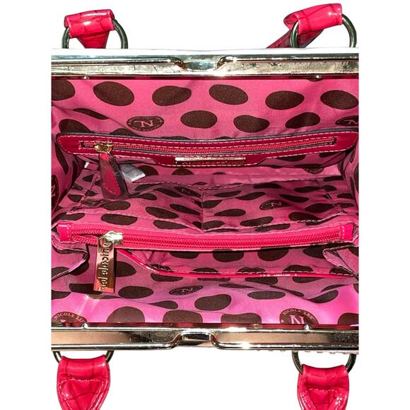 Nicole Lee Whimsy Floral Garden Girl Pink Shoulder Bag - Picture 2 of 9